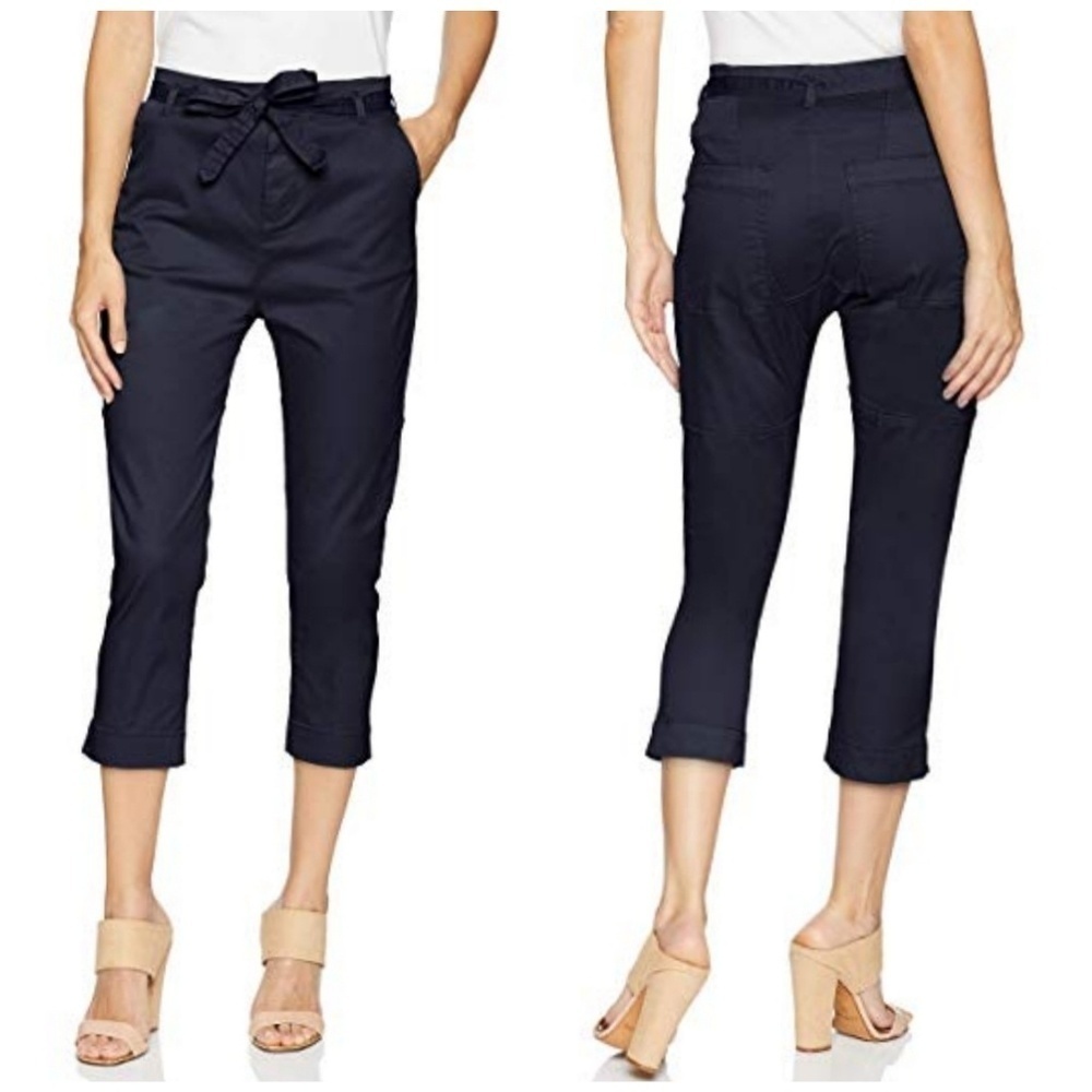 💜 Joie | NWT Demarius Navy Waist Tie Cropped Pants
